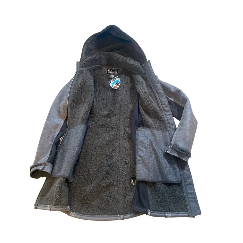 NWT KUHL Women's XS Dani Sherpa Trench Jacket MSRP$349 Black New - Picture 9 of 17